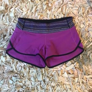 Lululemon Women’s S4 Multi-Purple Speed Shorts